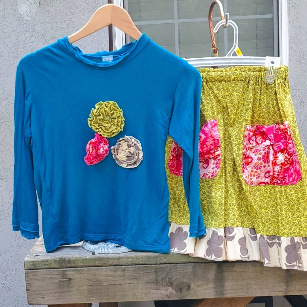 Flower Child skirt set size 10